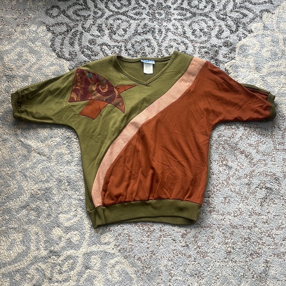 Cape Cod Sportswear Vintage Two Piece Set Abstract Design Small/Medium - Picture 2 of 10